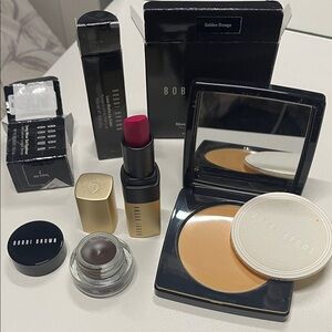 Bobbi Brown Foundation and Lipstick Set with Golden Orange and Pink